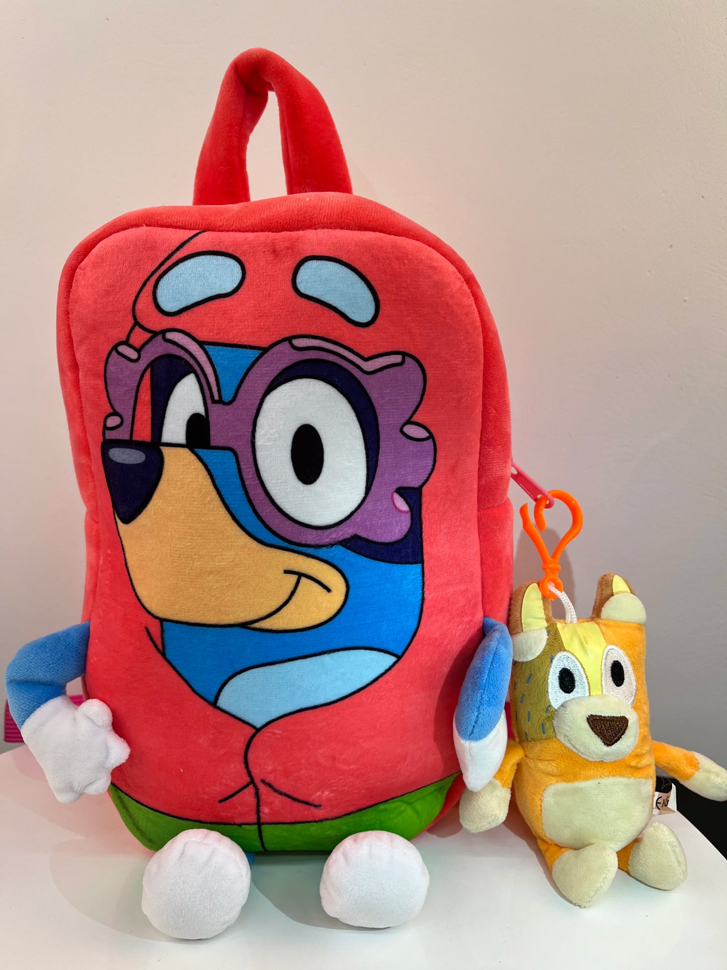 Moose Bluey Kindergarten Children Schoolbag Cartoon Bluey Family Plush Backpack Picnic And Travel Photo Snack Bag Children Gifts