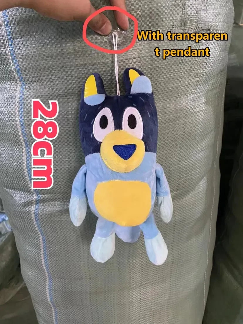 28cm 17cm Bluey Family Plush Toys Cute Simulation Pet Dog Patrol Bingo Sister Kawai Plush Children&