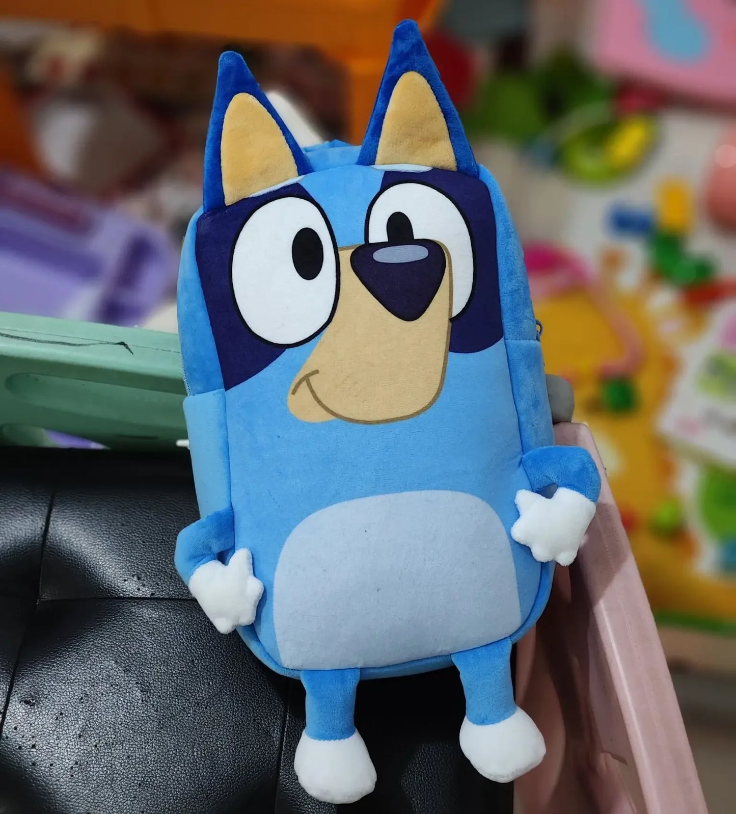 Bluey Family Cosplay Kindergarten Children's Cartoon School Bag Bluebin Dog Backpack Kawaii Blue Orange Dog Backpack Children's