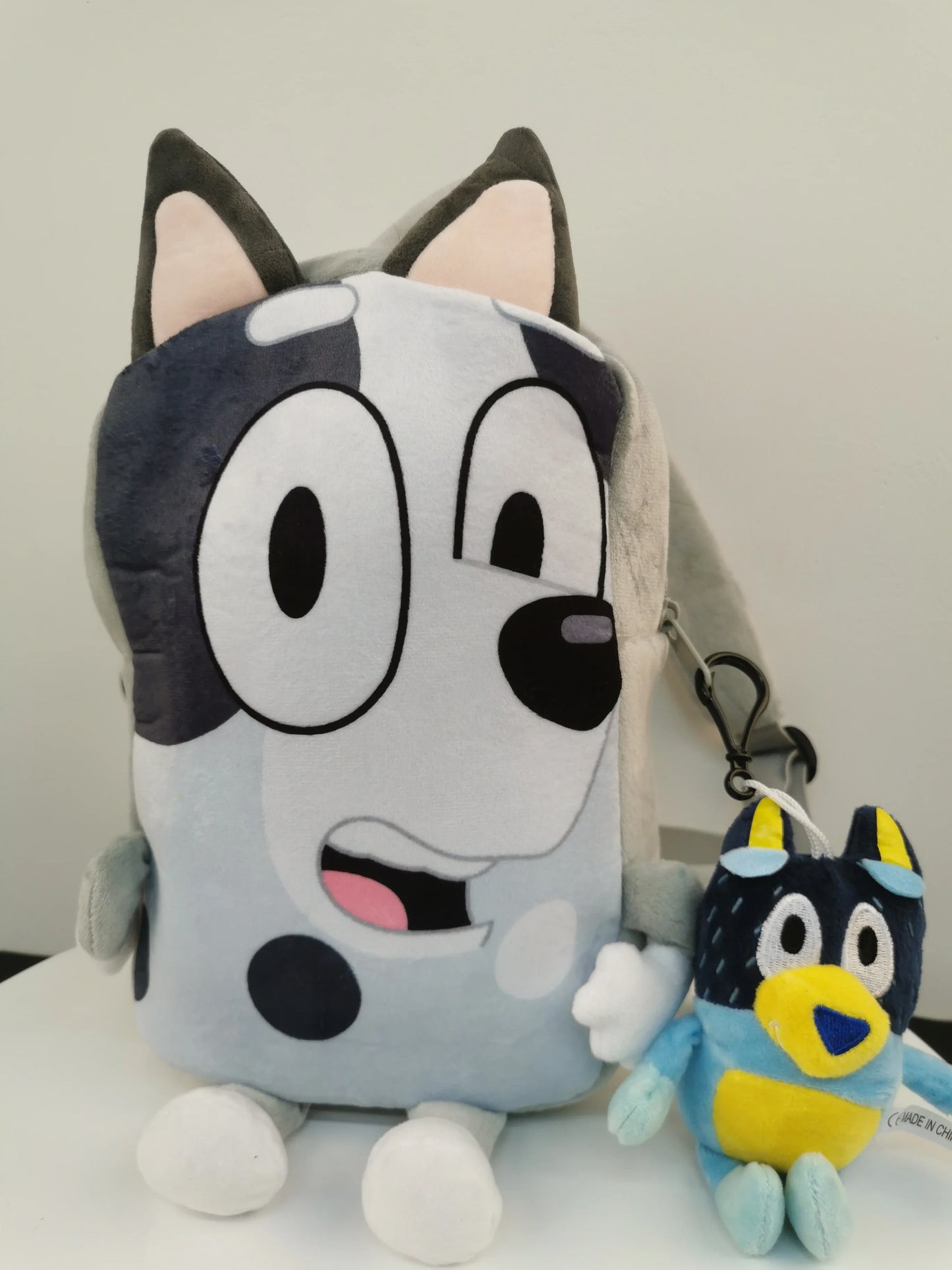 Moose Bluey Kindergarten Children Schoolbag Cartoon Bluey Family Plush Backpack Picnic And Travel Photo Snack Bag Children Gifts