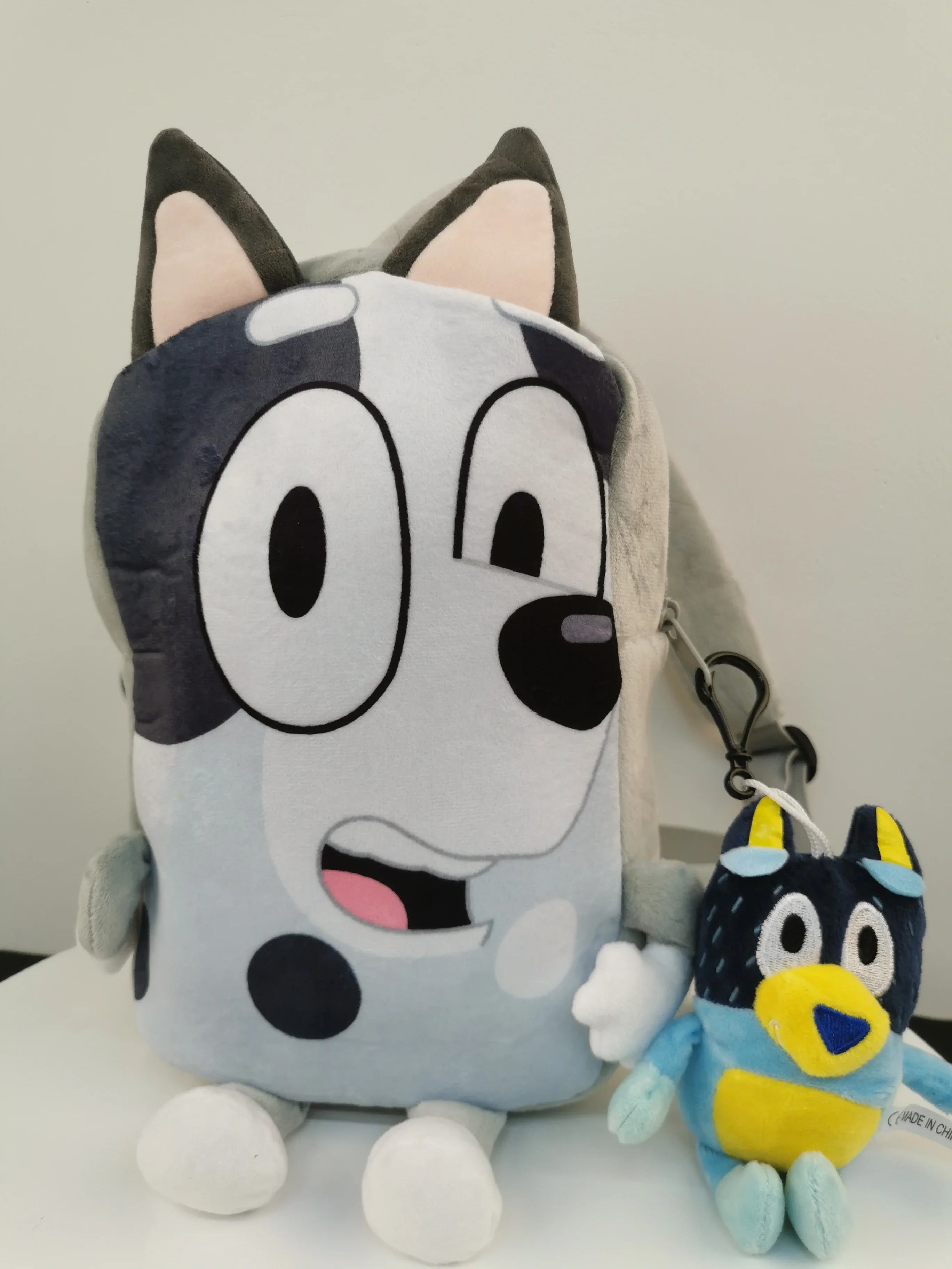 Moose Bluey Kindergarten Children Schoolbag Cartoon Bluey Family Plush Backpack Picnic And Travel Photo Snack Bag Children Gifts