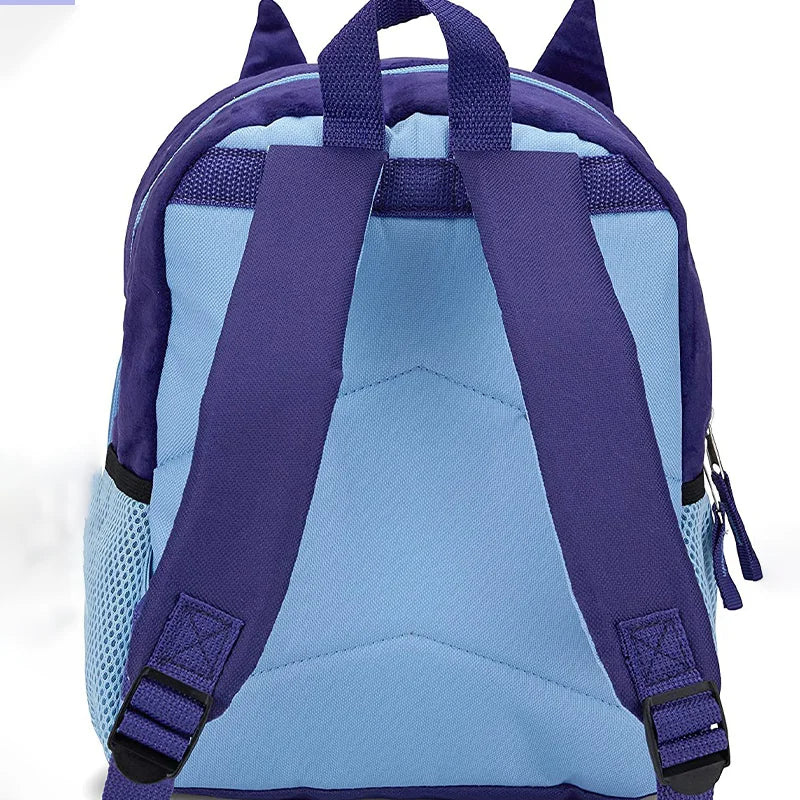 Bluey Dog Backpack Blue Purple Plush Simple Oxford Cloth Schoolbag Pocket Education Bingo Dog Schoolbag Children Christmas Gift