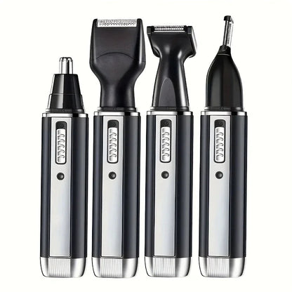 1PC-Multi Functional Beauty Alecoy Four in One Electric Nose Hair Trimmer, Perfect Solution for Sideburns Shaving, MEN&