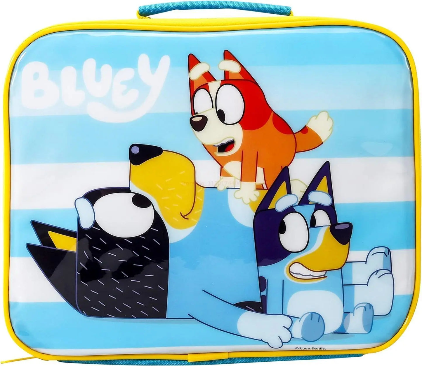 Bluey Dog Backpack Blue Purple Plush Simple Oxford Cloth Schoolbag Pocket Education Bingo Dog Schoolbag Children Christmas Gift