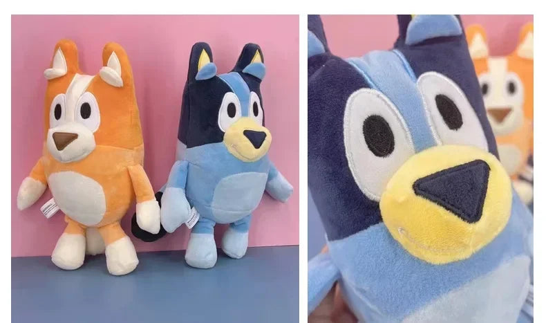 17/28cm Bluey &amp; Bingo Family Plush Toys - Cartoon Dog Stuffed Animals, Soft Plush Dolls, Perfect For Birthday &amp; Christmas Gifts