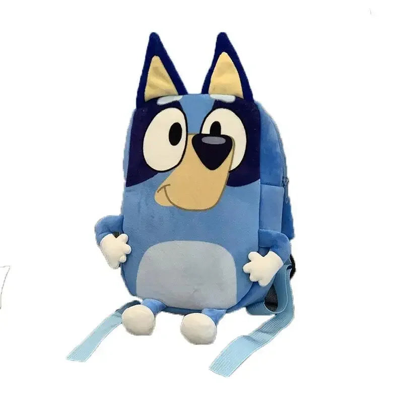 Bluey Family Cosplay Kindergarten Children's Cartoon School Bag Bluebin Dog Backpack Kawaii Blue Orange Dog Backpack Children's