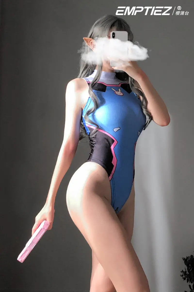 Women Anime Swimsuit Lingerie Bodysuit
