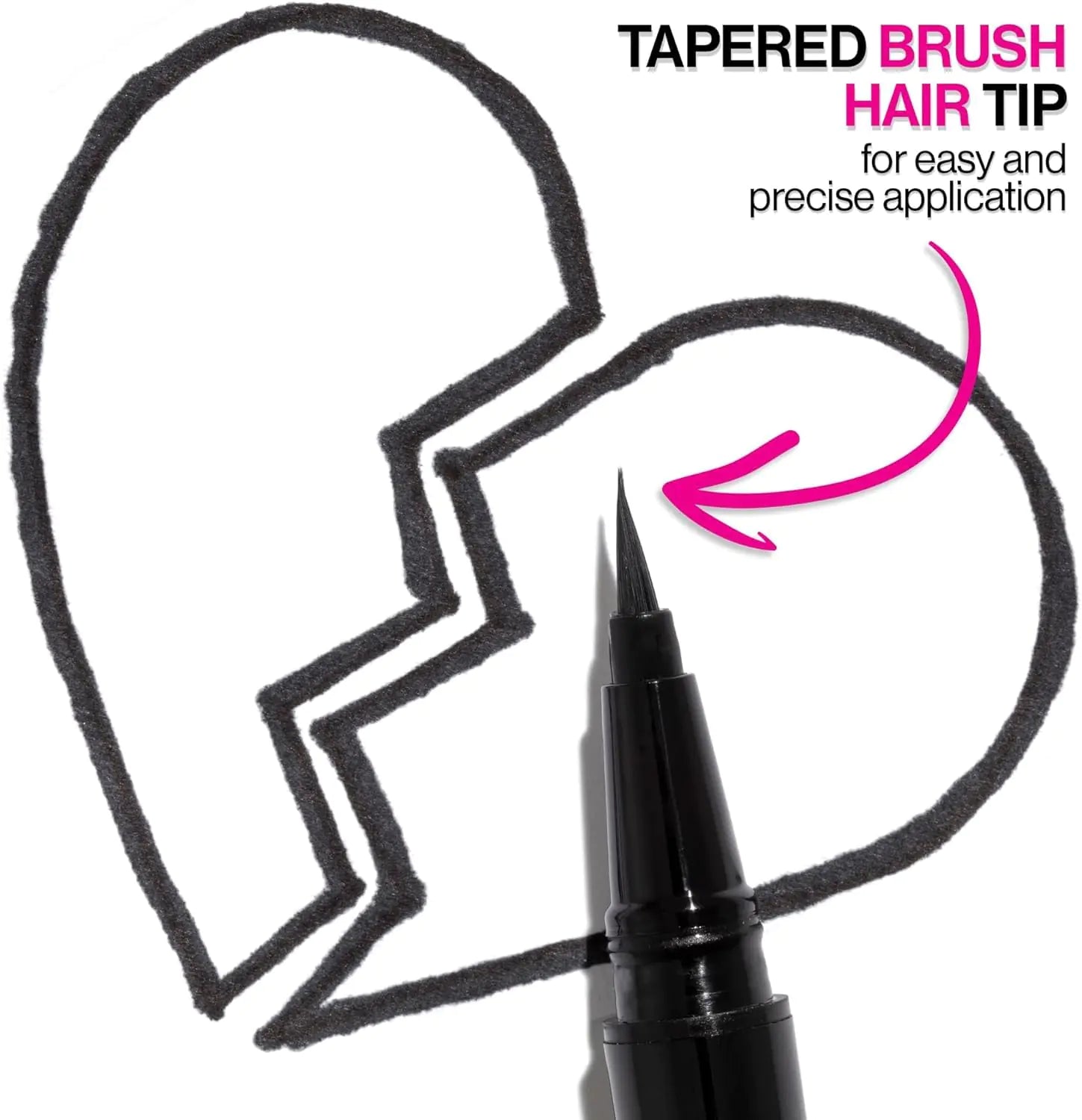 wet n wild Mega Last Breakup Proof Liquid Eyeliner - Quick Drying, Smudge-Resistant, 16-Hour Wear - Cruelty-Free &amp; Vegan - Black 0.03 Fl Oz (Pack of 1)