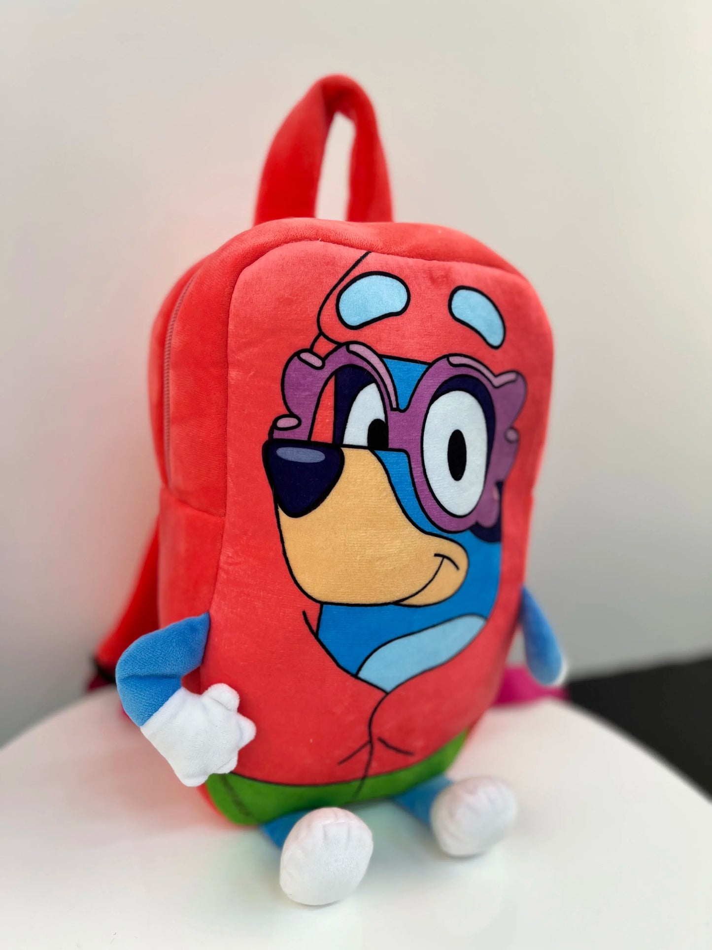 Moose Bluey Kindergarten Children Schoolbag Cartoon Bluey Family Plush Backpack Picnic And Travel Photo Snack Bag Children Gifts