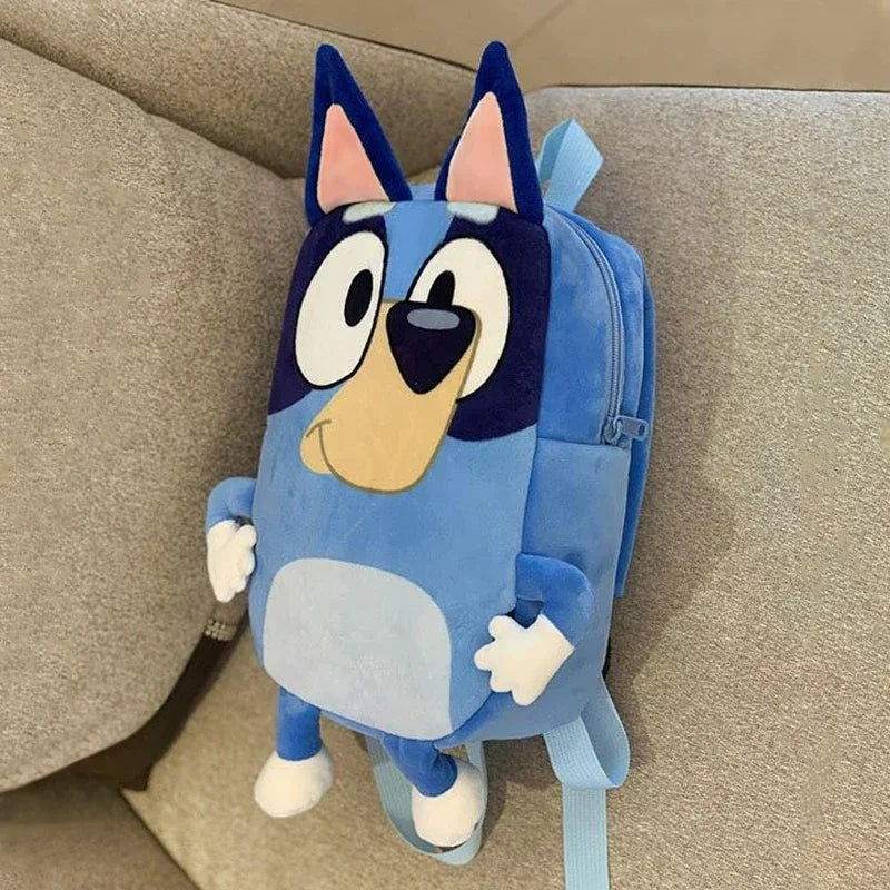 Bluey And Bingo Plush Backpack Anime Figure Muffin Dog Models Cartoon Fashion Mini Schoolbag Storage Bag Gift For Children