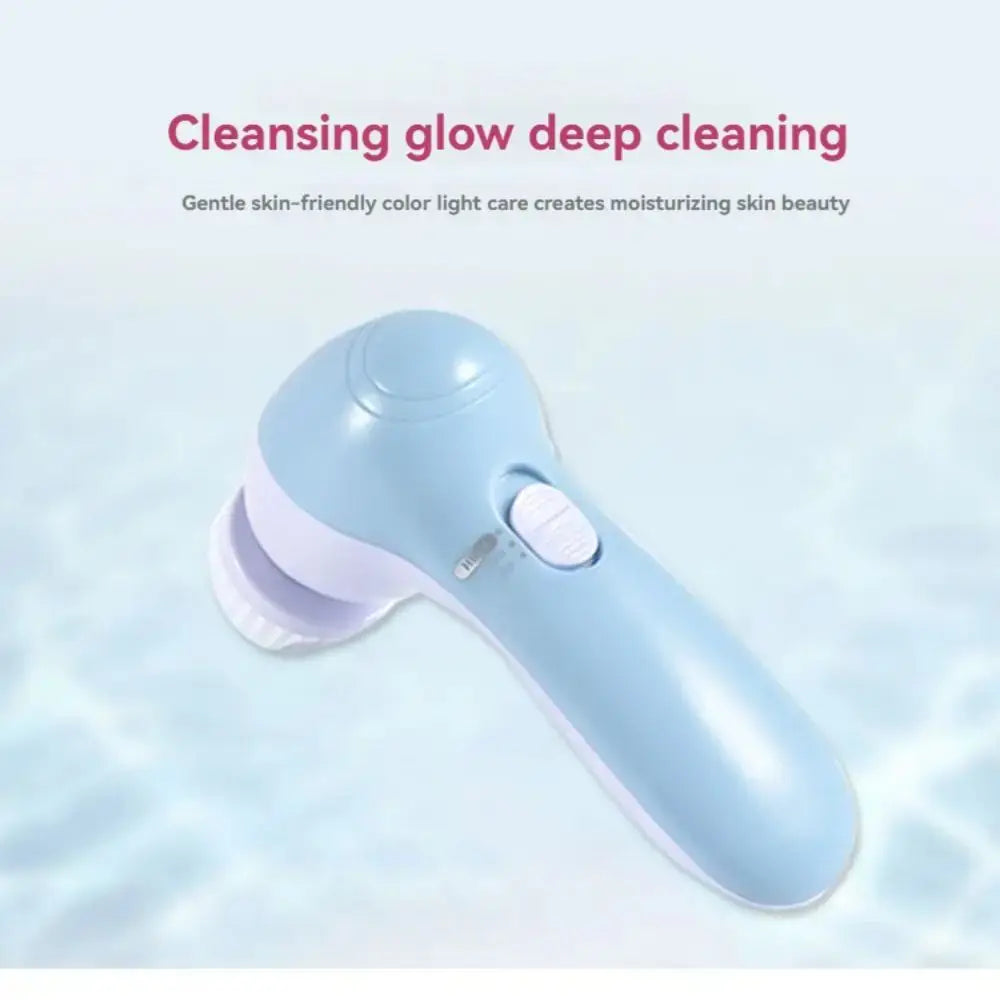 5-In-1 Facial Cleanser Pore Cleanser Face Massager Deep Cleansing Pore Cleansing Portable Electric Rotating Beauty Instrument