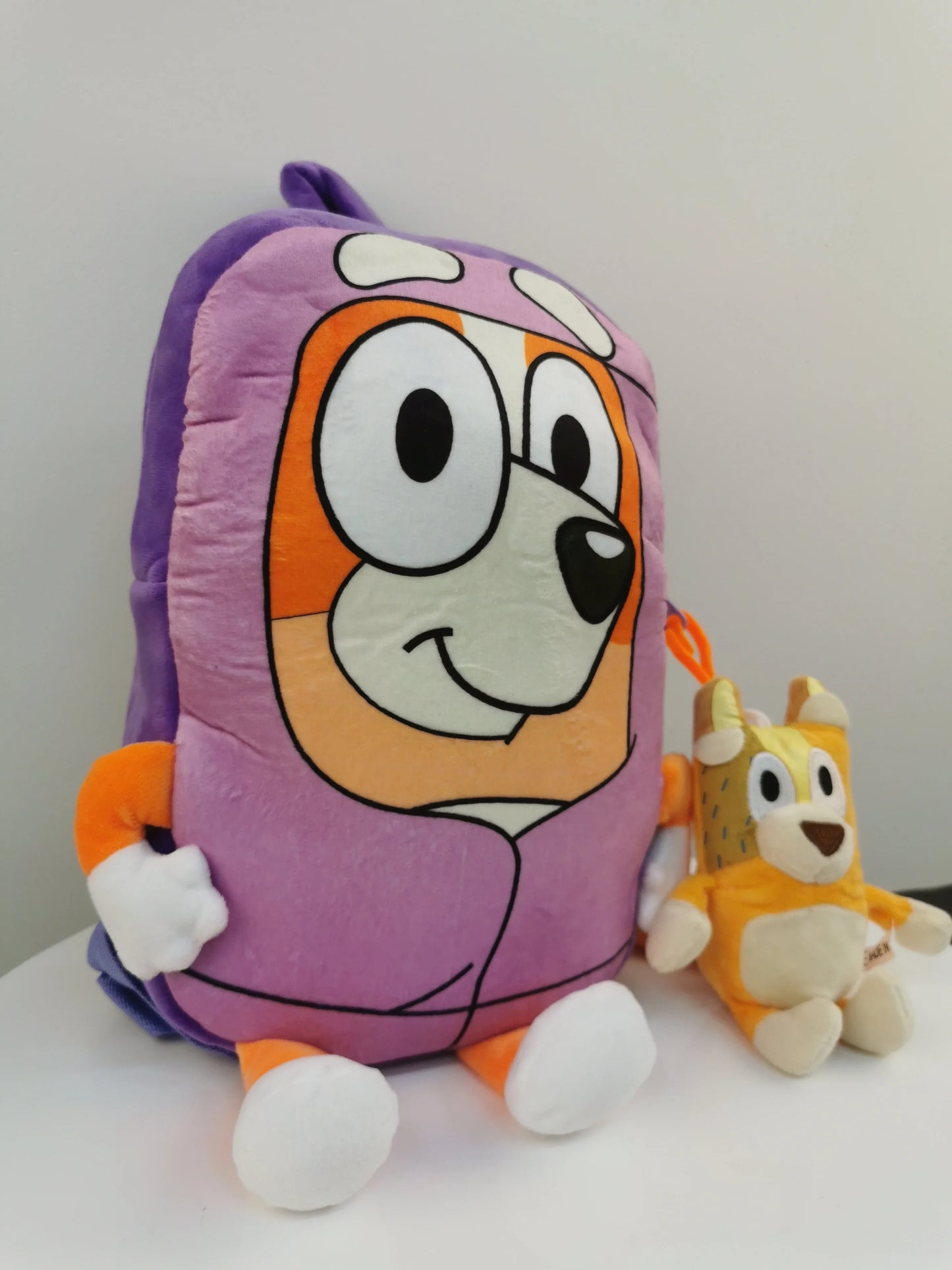 Moose Bluey Kindergarten Children Schoolbag Cartoon Bluey Family Plush Backpack Picnic And Travel Photo Snack Bag Children Gifts