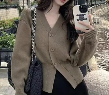 Black Sweater Cardigan Women&