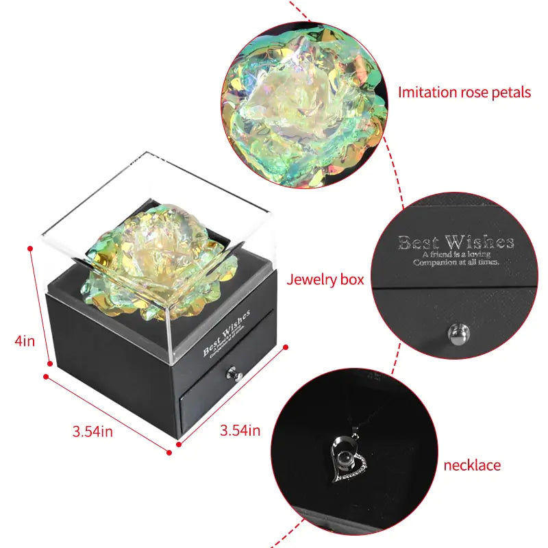 Valentine Eternal Rose Jewelry Gift Box