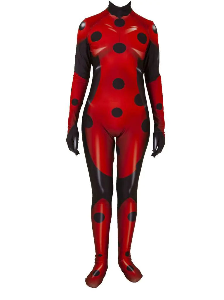 Halloween Ladybug Cat Noir Bodysuit Cosplay Costume