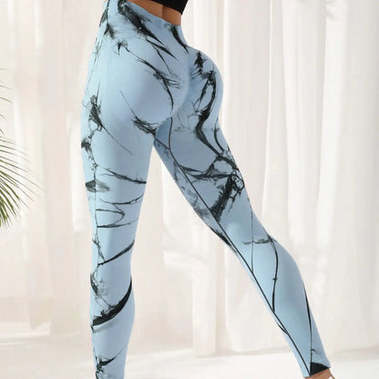 Tie-dye Leggings Spandex Yoga Pants Women&