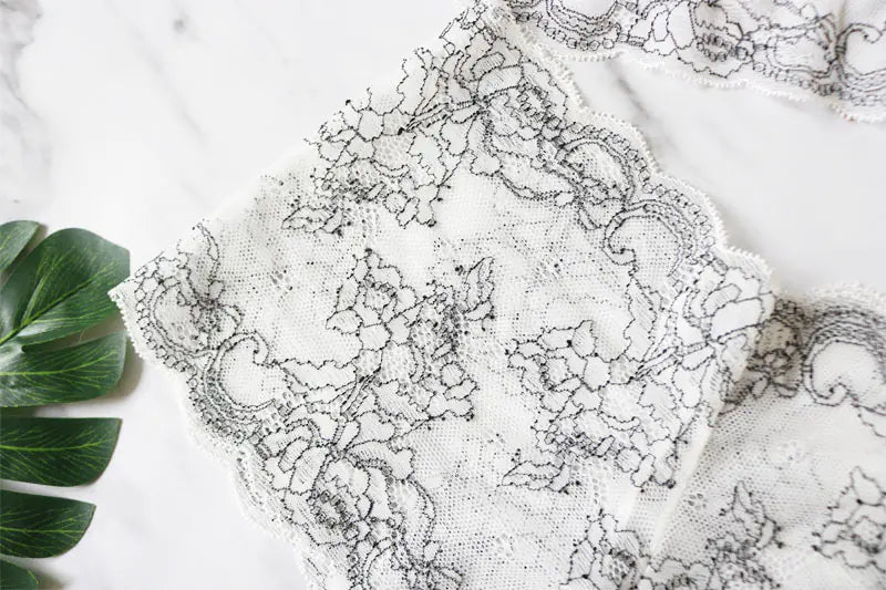 Plus Size Sheer Lingerie Set with Bra and Panties