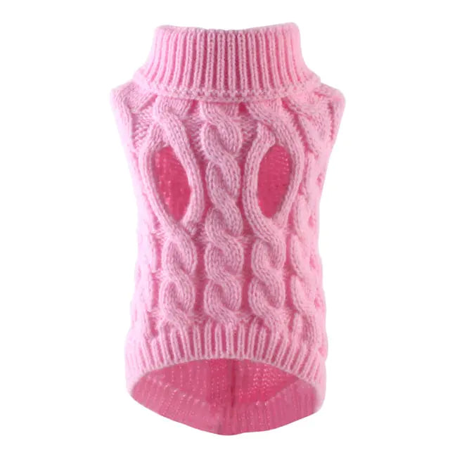 Turtleneck Knitted Pet Clothing