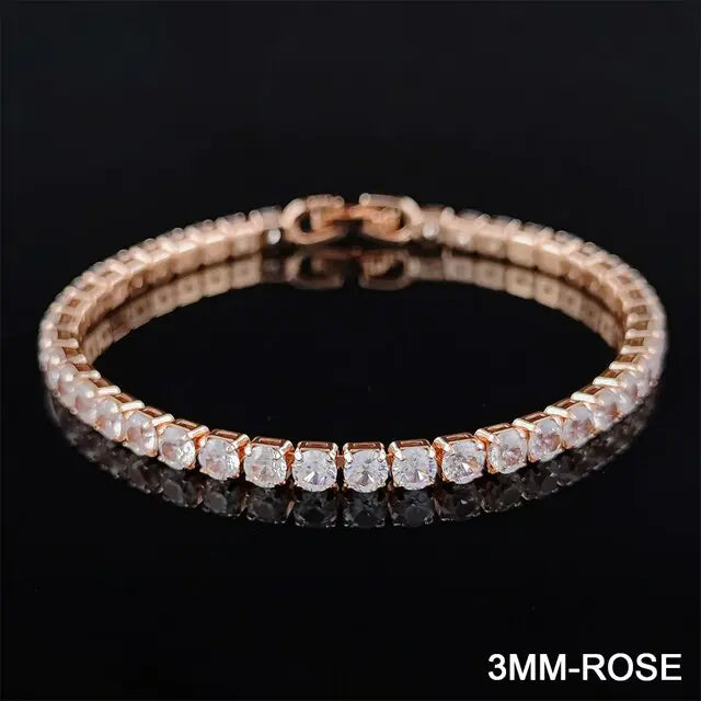 Tennis Bracelet Bangle for Women Wedding Fashion Jewelry Party Gift