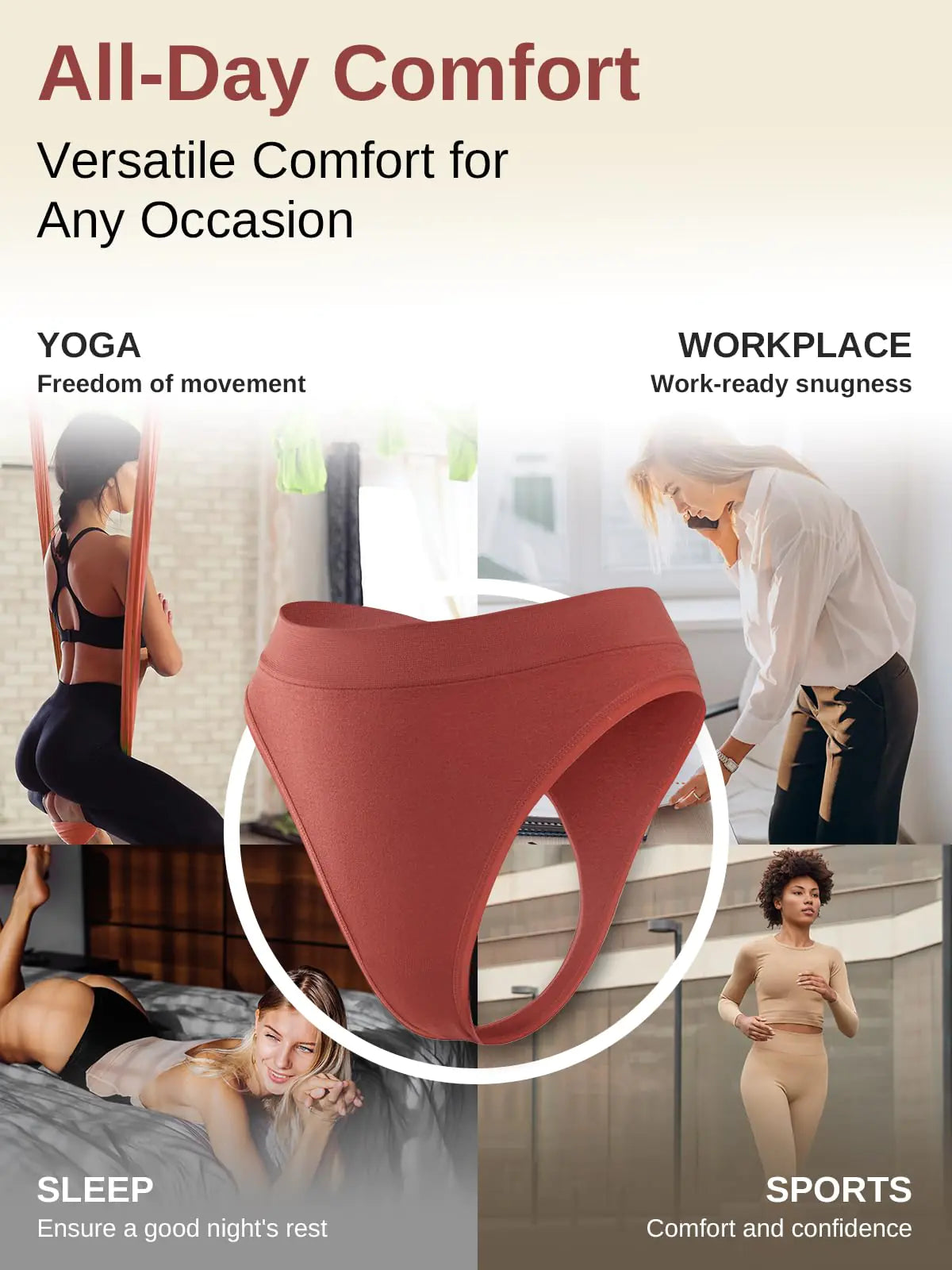 Breathable Seamless Thongs: Comfortable Women's Underwear 5-Pack A 5 Colors 5-pack Medium