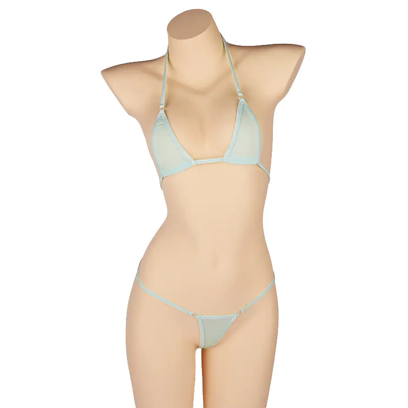 Lingerie Set with Ultra-Thin Sheer Material (Bikini Style)