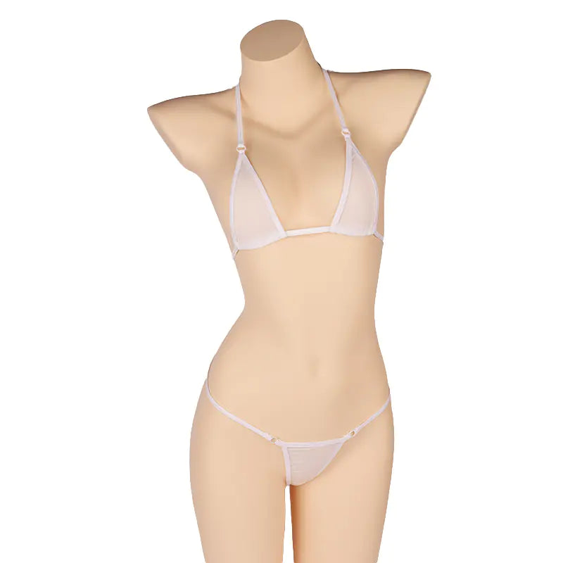 Lingerie Set with Ultra-Thin Sheer Material (Bikini Style)