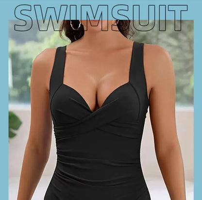 Push-Up One-Piece Swimsuit with Hard Cup Support