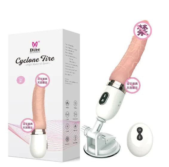 Realistic Heated Vibrating Dildo with Remote Control