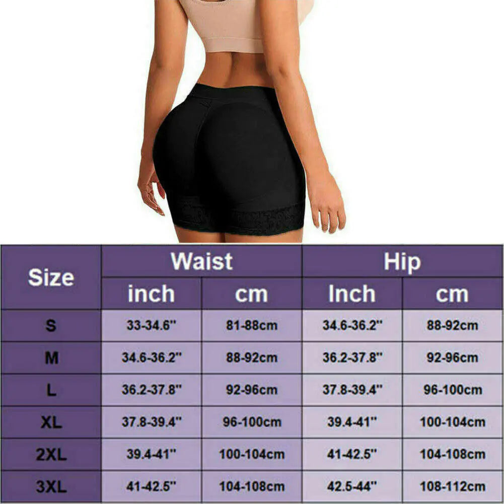 Booty Shaper Padded Underwear Panty Women&