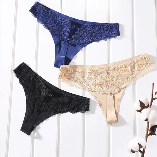 Lace Seamless Underwear Thong