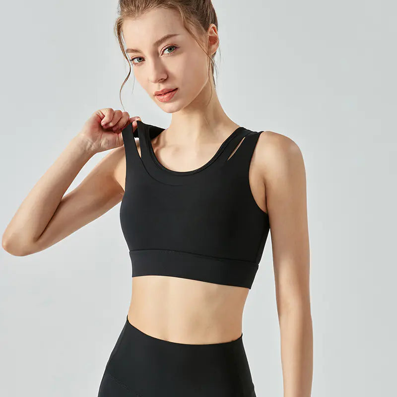 Fake two cut-out sports underwear