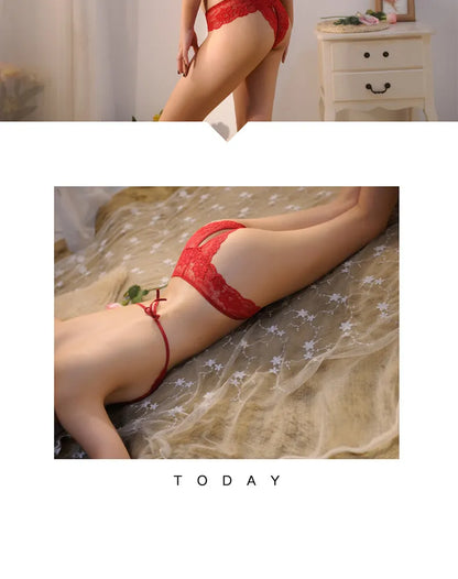 Nylon Sexy Plus Size Lace Ladies Briefs