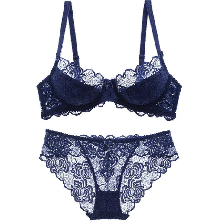 Summer Plus Size Women's Bra Set - Lightweight French Design