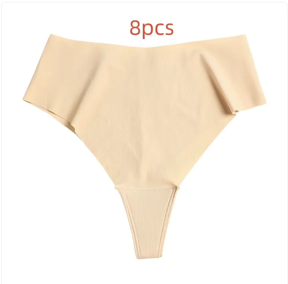 Women's High-Waist Cotton Seamless Underwear - Camel Toe Prevention