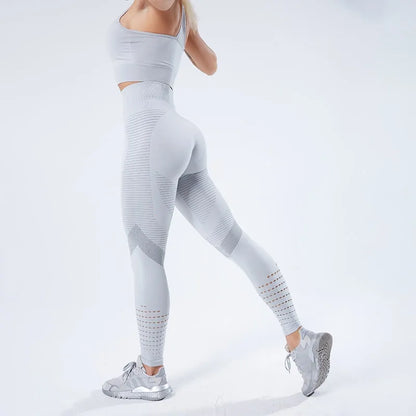 CHRLEISURE Seamless High Waist Push-Up Leggings: New Women&