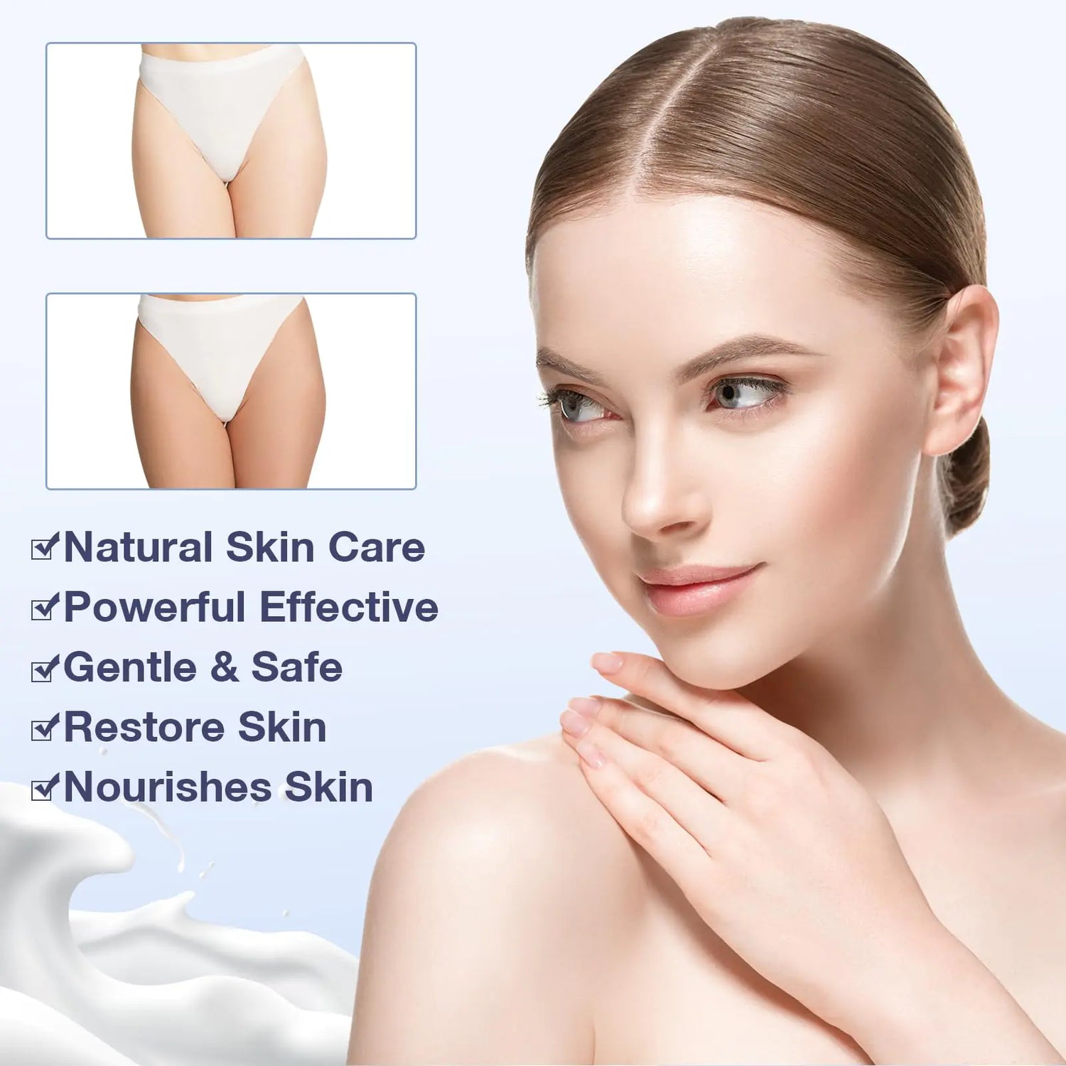 WMK Skin Lightening Cream for Intimate Areas – Vitamin C Dark Spot Remover for Underarms, Knees, Elbows &amp; Bikini Line