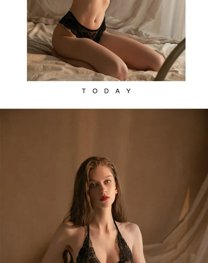 Nylon Sexy Plus Size Lace Ladies Briefs