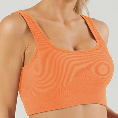 Seamless High-Stretch Sports Bra and Yoga Set