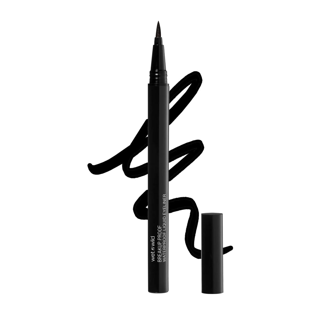 wet n wild Mega Last Breakup Proof Liquid Eyeliner - Quick Drying, Smudge-Resistant, 16-Hour Wear - Cruelty-Free &amp; Vegan - Black 0.03 Fl Oz (Pack of 1)