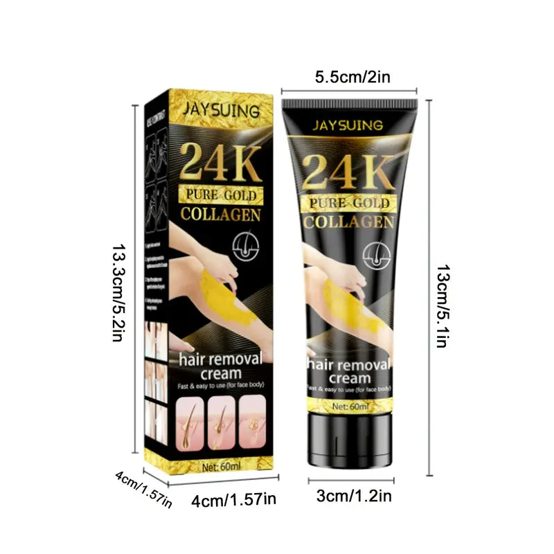 24k Golden Collagen Gentle Hair Removal Cream