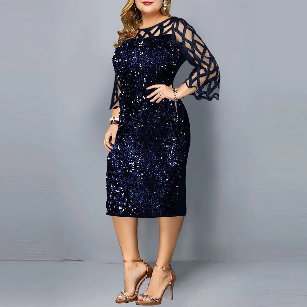 Party Dresses Sequin Plus Size Women&