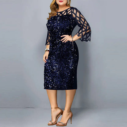 Party Dresses Sequin Plus Size Women&