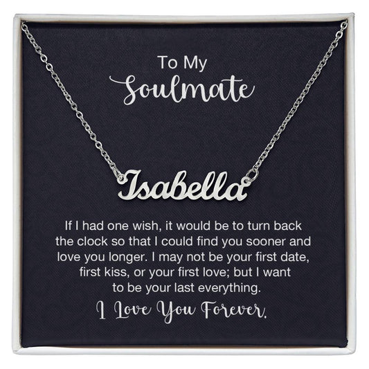 Custom Name Necklace - For Soulmate