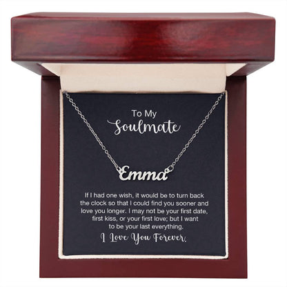 Custom Name Necklace - For Soulmate