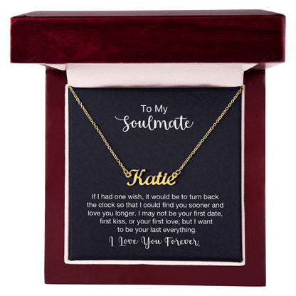 Custom Name Necklace - For Soulmate