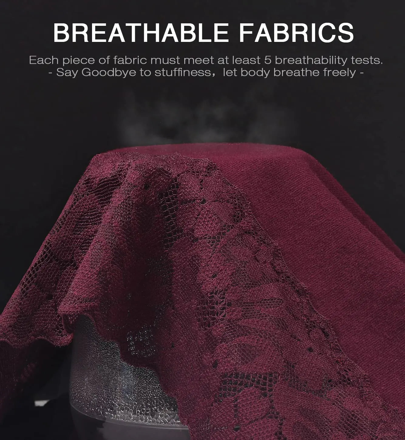 RHYFF Womens Underwear Cotton Bikini Panties Lace Soft Hipster Panty Ladies Stretch Full Briefs 5 Pack Small Dark Color-5 Pack