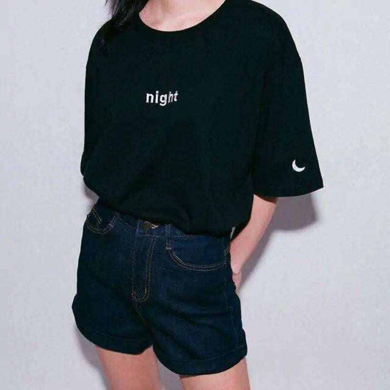 Day &amp; Night Print T-Shirt