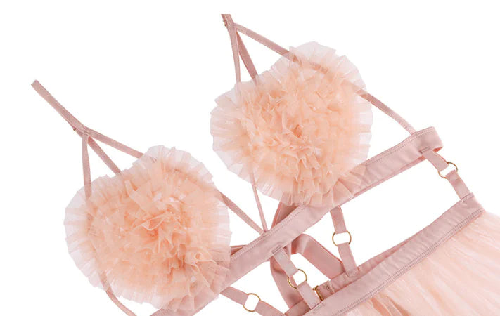 Lace Chemise with Back Straps - Seductive Lingerie