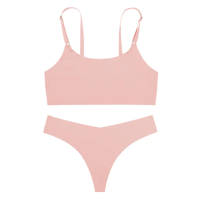 Seamless Bra and Camisole Set for Women, Breathable