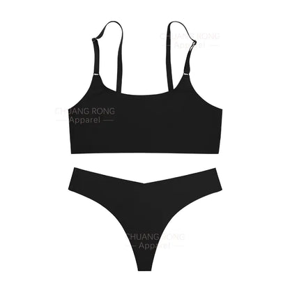Seamless Bra and Camisole Set for Women, Breathable
